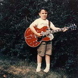 Scott Tennant avec sa Gibson rouge